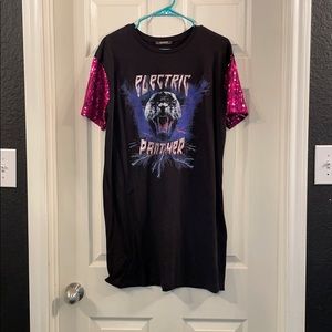 Zara tshirt dress w/design